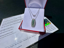 Load image into Gallery viewer, #790 - 14kt White Gold, Tourmaline & Topaz Pendant Necklace 18”