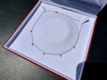Load image into Gallery viewer, #812 - 14kt Yellow Gold, 1/4ct Diamond Necklace, 16-18”