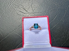 Load image into Gallery viewer, #710 - 10kt Yellow Gold, Topaz & Diamond Ring, Size 6