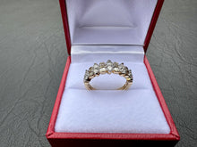 Load image into Gallery viewer, #629 - 14kt Yellow Gold, 1/2 Carat Diamond Cluster Band, Size 6