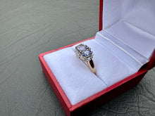 Load image into Gallery viewer, #692 - 10k Yellow Gold, Tanzanite & Diamond Ring, Size 5 3/4