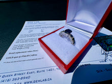 Load image into Gallery viewer, #902 - 14kt White Gold Sapphire & Diamond Ring, Size 6