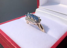Load image into Gallery viewer, #544 - 14kt Gold, Natural Sapphire & Diamond Ring, Size 6 3/4
