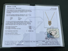 Load image into Gallery viewer, #611 - 14kt Yellow Gold, EFFY, Emerald & Diamond Owl Pendant Chain. 16-18”