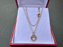 Load image into Gallery viewer, #677 - 14k Necklace & 18k Tiffany & Co Heart Pendant, 18”