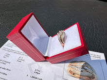 Load image into Gallery viewer, #670 - 925 & Rose Gold, 3/4 Diamond Ring, Size 7