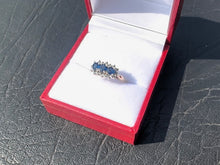 Load image into Gallery viewer, #544 - 14kt Gold, Natural Sapphire & Diamond Ring, Size 6 3/4