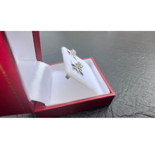 Load image into Gallery viewer, #521 - 14kt White Gold, Vintage .13ct Diamond Studs