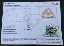 Load image into Gallery viewer, #689 - 10kt Rose Gold, Morganite & Diamond Ring, Size 7