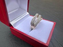 Load image into Gallery viewer, #590 - 10kt Yellow Gold 1/4 Carat Diamond Cluster Size 7