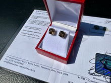 Load image into Gallery viewer, #802 - 14kt Yellow Gold, Smoky Quartz Earrings