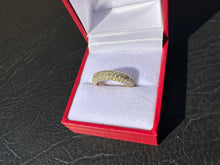 Load image into Gallery viewer, #587 - 14kt Yellow Gold & 1.05ctw Yellow Diamond Band, Size 5