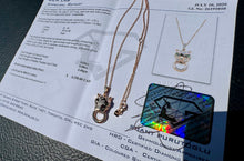 Load image into Gallery viewer, #860 - 14kt Rose Gold, EFFY Panther Diamond Necklace 16-18”