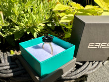 Load image into Gallery viewer, #719 - EFFY 14kt Yellow Gold, Onyx & Diamond Panther Ring, Size 7