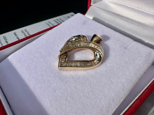 Load image into Gallery viewer, #748 - 10kt Yellow Gold, 3/4 Carat Diamond Heart Pendant
