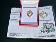 Load image into Gallery viewer, #748 - 10kt Yellow Gold, 3/4 Carat Diamond Heart Pendant