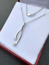 Load image into Gallery viewer, #337 - 14k White Gold, 18” Necklace & Custom 1.5” Diamond Pendant