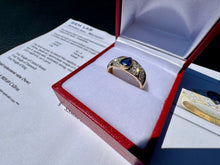 Load image into Gallery viewer, #871 - 18kt Yellow Gold, Pear Sapphire & Diamond Ring Sz 6 1/4