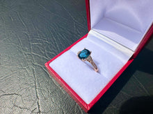 Load image into Gallery viewer, #710 - 10kt Yellow Gold, Topaz & Diamond Ring, Size 6