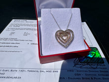 Load image into Gallery viewer, #854 - 10k White, Rose, Yellow Gold Diamond 3pc Pendant Chain 18”