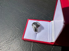 Load image into Gallery viewer, #661 - 1/2 Carat White & Black Diamond Ring, .925 Size 6 1/4