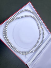 Load image into Gallery viewer, #601 - Freshwater Pearl Necklace, Off Grey, 42” Length
