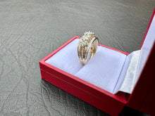 Load image into Gallery viewer, #686 - 10kt Yellow Gold, 1.00 Carat Diamond Cluster Band, Size 5