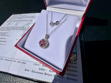 Load image into Gallery viewer, #808 - Platinum, Diamond, Pink Tourmaline Custom Pendant & 18” Necklace