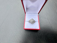 Load image into Gallery viewer, #616 - 14kt White Gold, 1/2 Carat Diamond Cluster Ring, Size 7