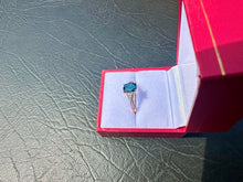 Load image into Gallery viewer, #710 - 10kt Yellow Gold, Topaz & Diamond Ring, Size 6