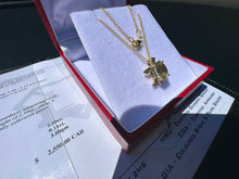Load image into Gallery viewer, #792 - EFFY 14kt Yellow Gold, Amethyst, Diamond Turtle Pendant 16-18" Necklace