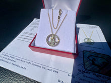 Load image into Gallery viewer, #868 - 10-14k Yellow Gold, Diamond “Happiness” Pendant Necklace