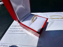 Load image into Gallery viewer, #842 - 14kt Yellow Gold, .41CT 3 Sided Diamond Band, Sz 7