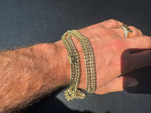 Load image into Gallery viewer, #887 - 10k Yellow Gold, 7mm, 25” Cuban, 28.8 Grams, Triple Box Clasp