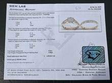 Load image into Gallery viewer, #633 - 14kt Rose Gold, .52ct Diamond Wedding Set Size 7