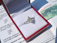 Load image into Gallery viewer, #724 - 1.50CTW Diamond Marquis Engagement Ring, 14kt, Size 7 3/4