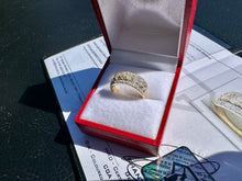 Load image into Gallery viewer, #799 - 14kt Custom Oval & Round Diamond Band, Size 6
