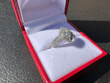 Load image into Gallery viewer, #594 - 10k White Gold, 3/4 Carat Diamond Custom Ring, Size 7