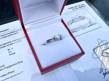 Load image into Gallery viewer, #763 - 14k White Gold, Diamond Heart Ring, Size 5 1/2