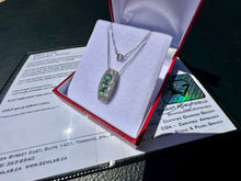 Load image into Gallery viewer, #790 - 14kt White Gold, Tourmaline & Topaz Pendant Necklace 18”