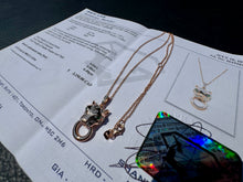 Load image into Gallery viewer, #860 - 14kt Rose Gold, EFFY Panther Diamond Necklace 16-18”