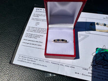 Load image into Gallery viewer, #809 - 14kt Yellow Gold, Sapphire & Diamond EFFY Band,
Size 7