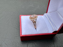 Load image into Gallery viewer, #689 - 10kt Rose Gold, Morganite & Diamond Ring, Size 7