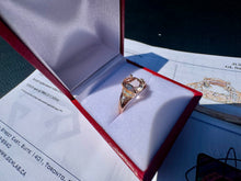 Load image into Gallery viewer, #863 - 10kt Rose Gold, Morganite & Diamond Ring Size 7