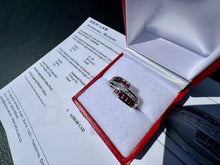 Load image into Gallery viewer, #878 - 14kt White Gold, Purple & White Diamond Band, Size 7
