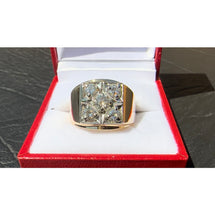 Load image into Gallery viewer, #503 - VVS Diamond, 14k Gold, Custom Made Diamond Ring, Size 8