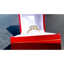 Load image into Gallery viewer, #506 - 14kt Yellow Gold 1/2 Carat Trinity Ring, Size 6 1/2
