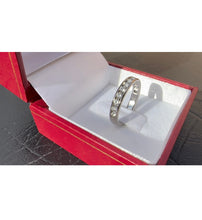 Load image into Gallery viewer, #461 - 18k White Gold, .70ct Natural Diamond Band, Size 5 1/2