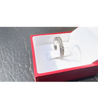 Load image into Gallery viewer, #461 - 18k White Gold, .70ct Natural Diamond Band, Size 5 1/2