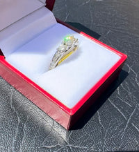 Load image into Gallery viewer, #075 - 10k White Gold, .83ct Diamond Trinity Ring, Size 5 3/4